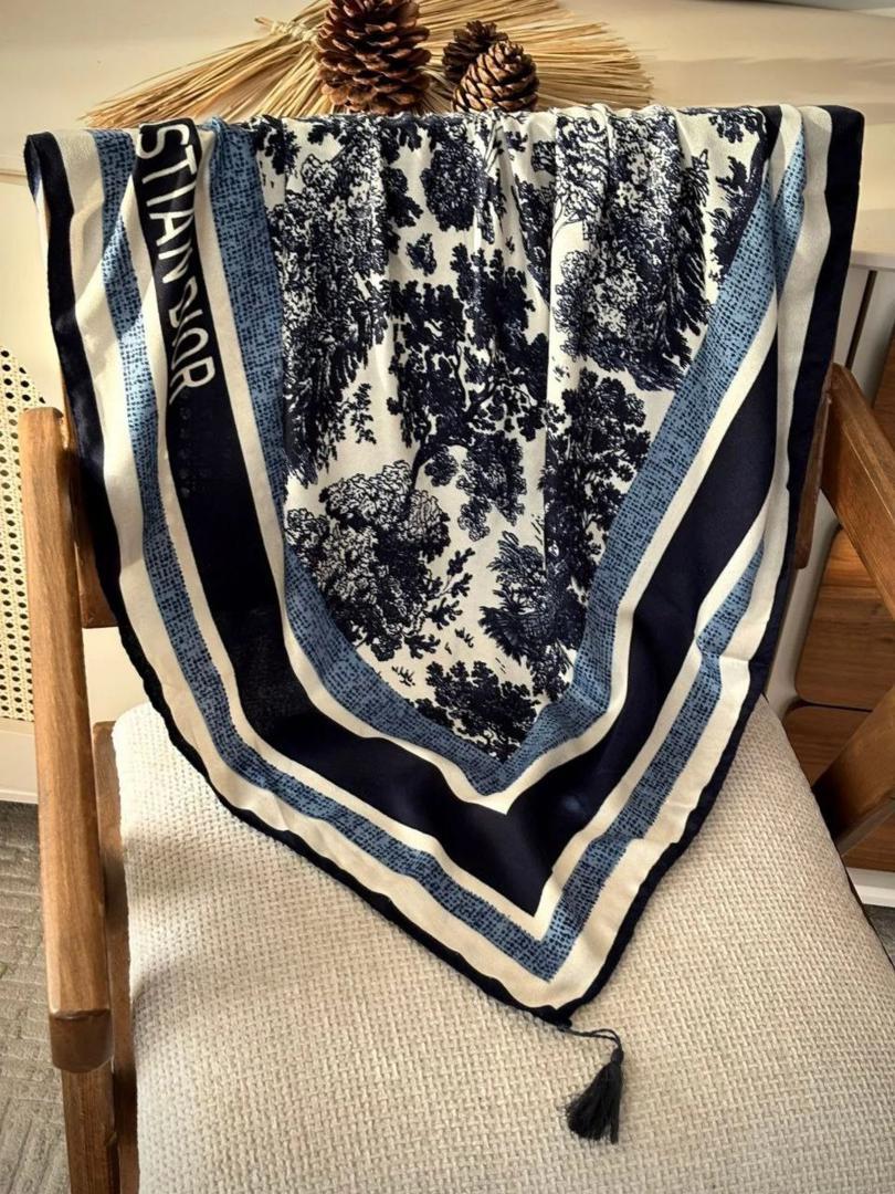 روسری شیک پاییزه قواره بزرگ درختی